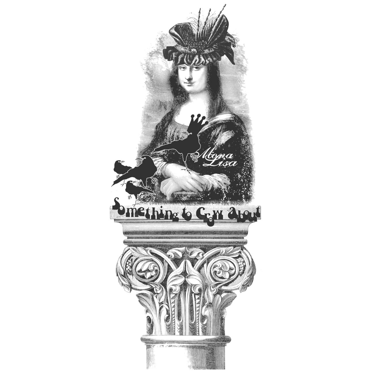 #1681 - Mona Pillar Crow - Collage/Inspiration